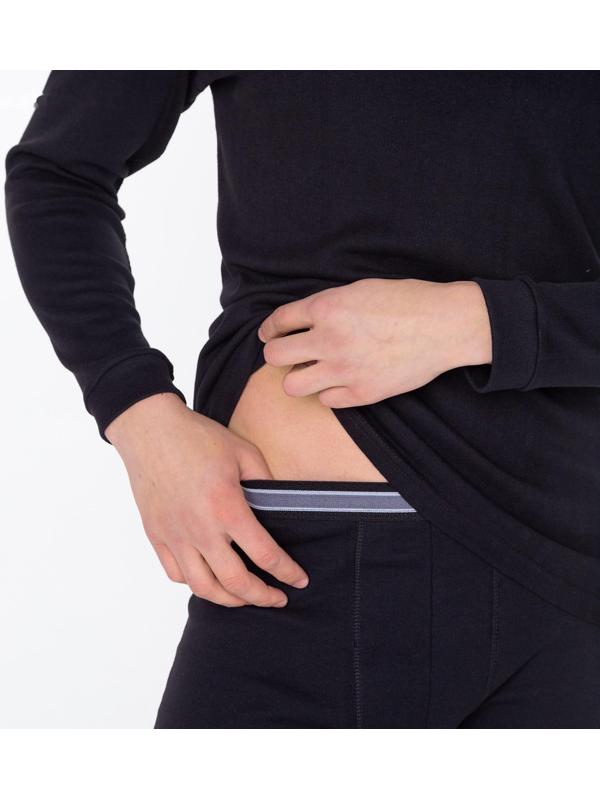 Термобельё (фуфайка,кальсоны) мужское НАЧЁС, цвет чёрный, размер 50