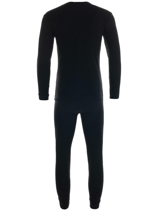 Термобельё (фуфайка,кальсоны) мужское НАЧЁС, цвет чёрный, размер 52