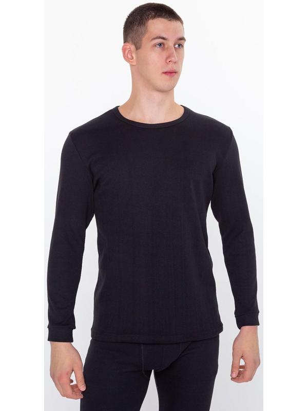 Термобельё (фуфайка,кальсоны) мужское НАЧЁС, цвет чёрный, размер 52