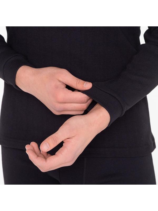 Термобельё (фуфайка,кальсоны) мужское НАЧЁС, цвет чёрный, размер 54