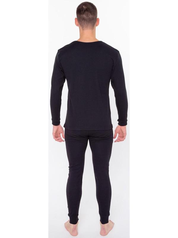 Термобельё (фуфайка,кальсоны) мужское НАЧЁС, цвет чёрный, размер 46