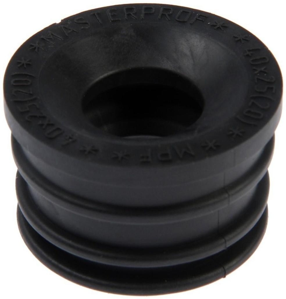 Манжета переходная MasterProf ИС.131646, d=40 х 25 мм, для канализационных труб, ТЭП, черная
