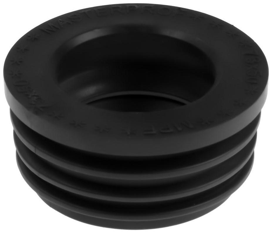 Манжета переходная MasterProf ИС.131647, d=73 х 50 мм, для канализационных труб, ТЭП, черная