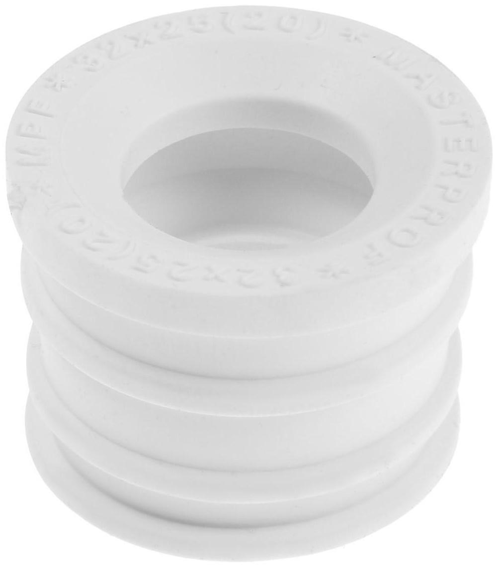 Манжета переходная MasterProf ИС.131683, d=32 х 25 мм, для канализационных труб, ТЭП, белая