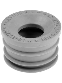 Манжета переходная MasterProf ИС.131767, d=40 х 25 мм, для канализационных труб, ТЭП, серая