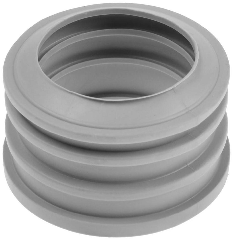 Манжета переходная MasterProf, d=50х40 мм, для канализационных труб, удлиненная, ТЭП, серая