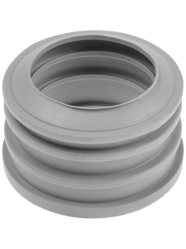 Манжета переходная MasterProf, d=50х40 мм, для канализационных труб, удлиненная, ТЭП, серая