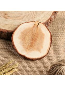 Подставка под кружку, 8-10 см, цельная, туя