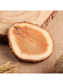 Подставка под кружку, 12-13 см, цельная, туя