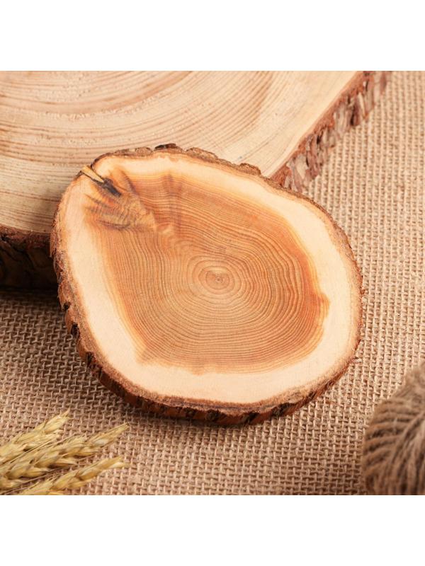 Подставка под кружку, 12-13 см, цельная, туя