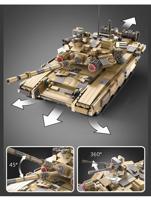 Конструктор CaDA Техно «Танк Т-90» C61003W, 1722 детали