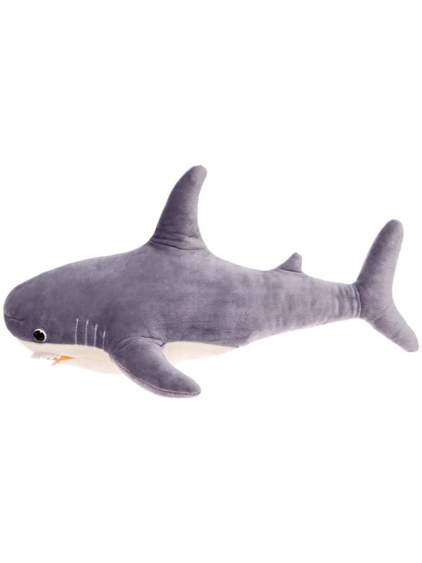 Мягкая игрушка «Акула», цвет серый, 50 см