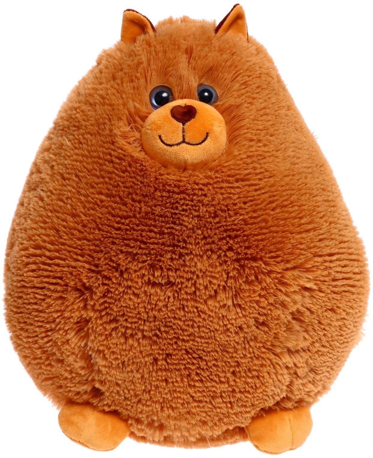 Мягкая игрушка «Кот Пушистик», цвет рыжий, 30 см