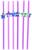 Трубочка для коктейля «Звезда», в наборе 6 штук, цвета МИКС