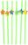 Трубочка для коктейля «Звезда», в наборе 6 штук, цвета МИКС