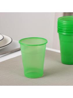 Стаканы одноразовые «Для отдыха», 200 мл, в наборе 10 шт, цвет МИКС