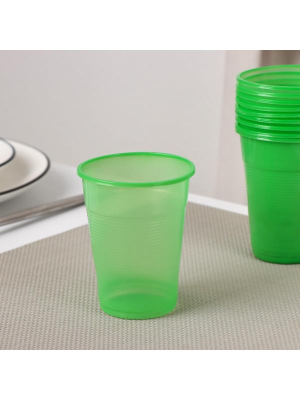 Стаканы одноразовые «Для отдыха», 200 мл, в наборе 10 шт, цвет МИКС