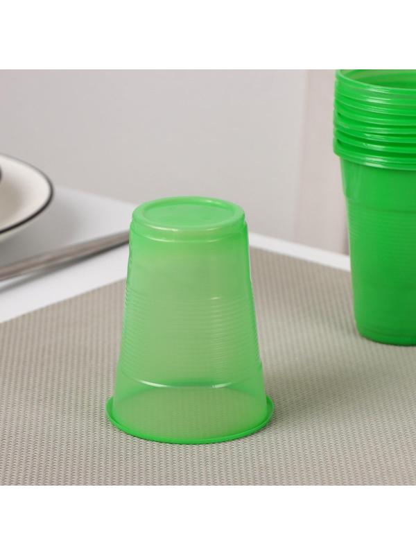 Стаканы одноразовые «Для отдыха», 200 мл, в наборе 10 шт, цвет МИКС