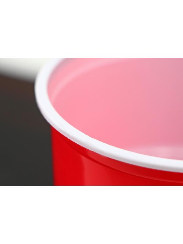 Стаканы одноразовые «Факел Экстра», 500 мл, в наборе 10 шт, цвет красно-белый