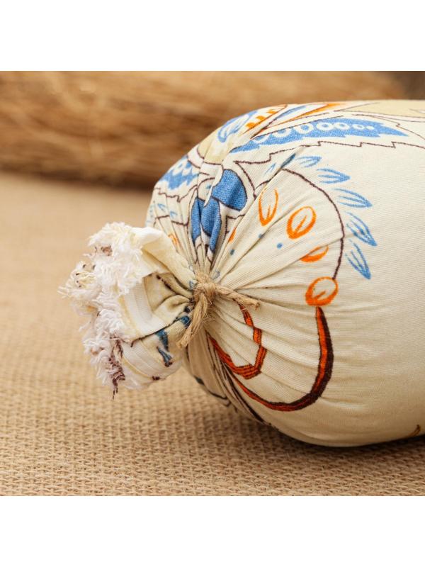 Валик со стружкой туи, сувенирный, 10×28 см, микс