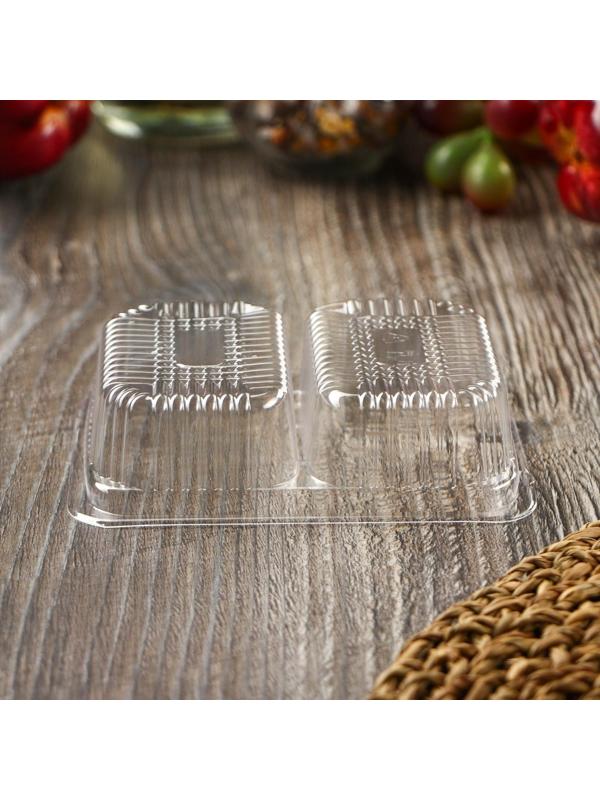 Соусник одноразовый с двумя отделениями, дно 7,5×5×3 см