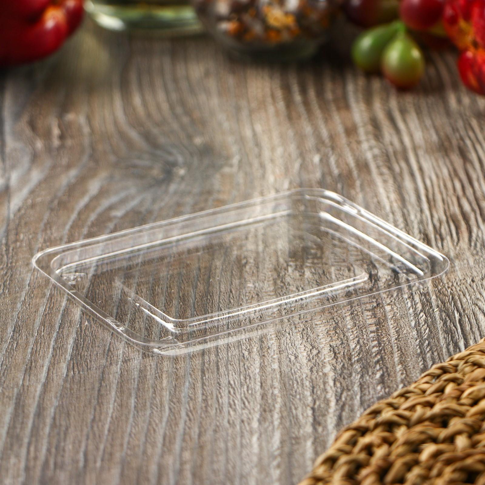 Контейнер- крышка одноразовая к соуснику с двумя отделениями, 7,5×5×3 см