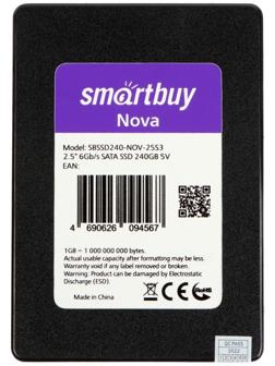 Накопитель SSD Smartbuy Nova, SATA III, 120 Гб, 2.5