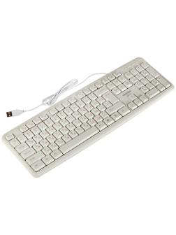 Клавиатура Smartbuy ONE 210, проводная, мембранная, 104 клавиши, USB, белая