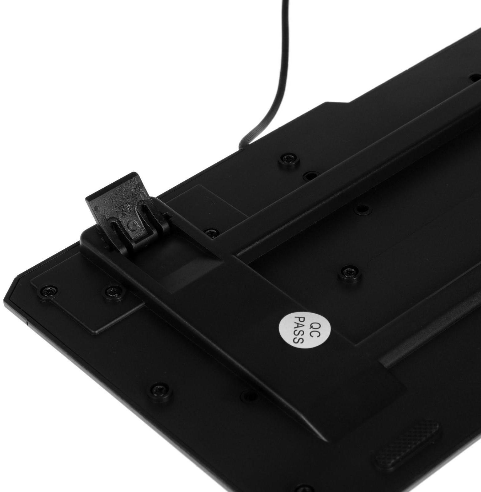 Комплект клавиатура и мышь Smartbuy ONE, проводной, мембранный,1200 dpi,USB, черный