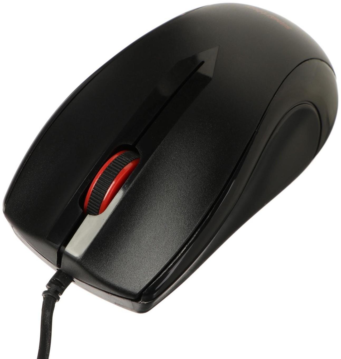 Комплект клавиатура и мышь Smartbuy ONE, проводной, мембранный,1200 dpi,USB, черный