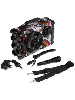 Портативная караоке система Smartbuy SPITFIRE, 20 Вт, FM, AUX, USB, BT, Li-Ion 1800 мАч