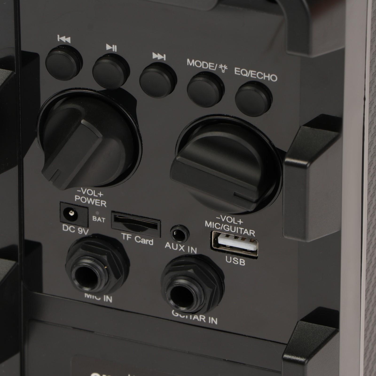 Портативная караоке система Smartbuy DODGER, 20 Вт, FM, AUX, USB, BT, Li-Ion 1800 мАч