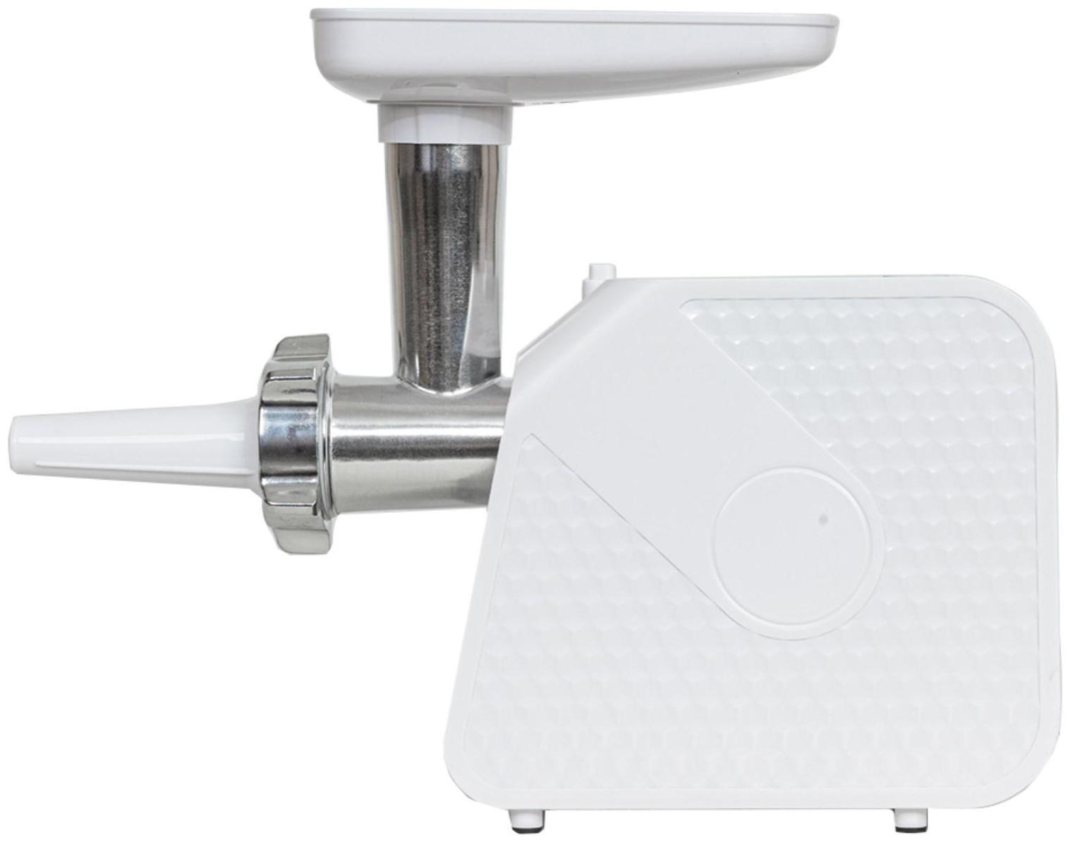 Мясорубка jvc JK-MG125, электрическая, 1800 Вт, реверс, 2 решётки, белая