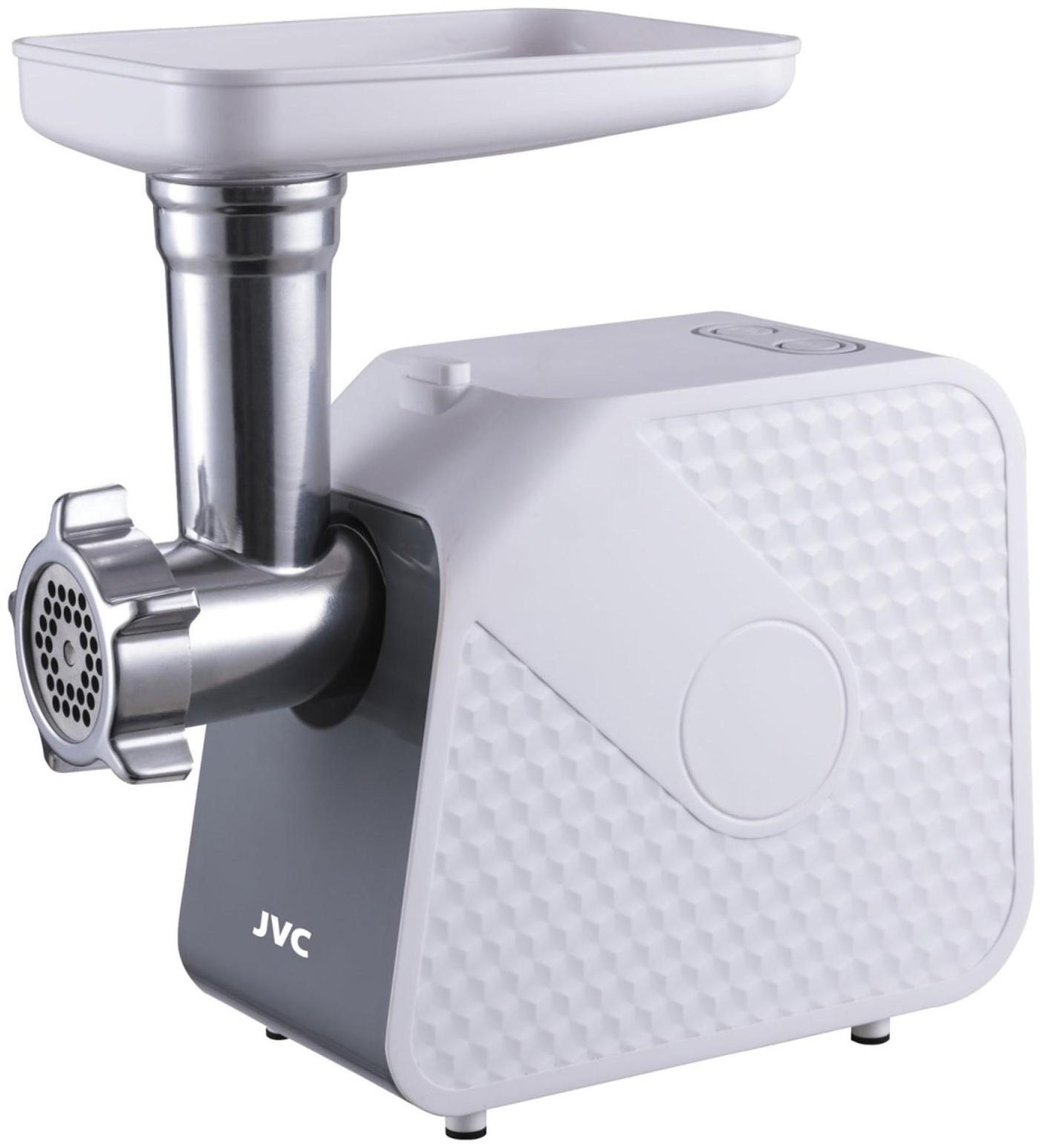 Мясорубка jvc JK-MG125, электрическая, 1800 Вт, реверс, 2 решётки, белая