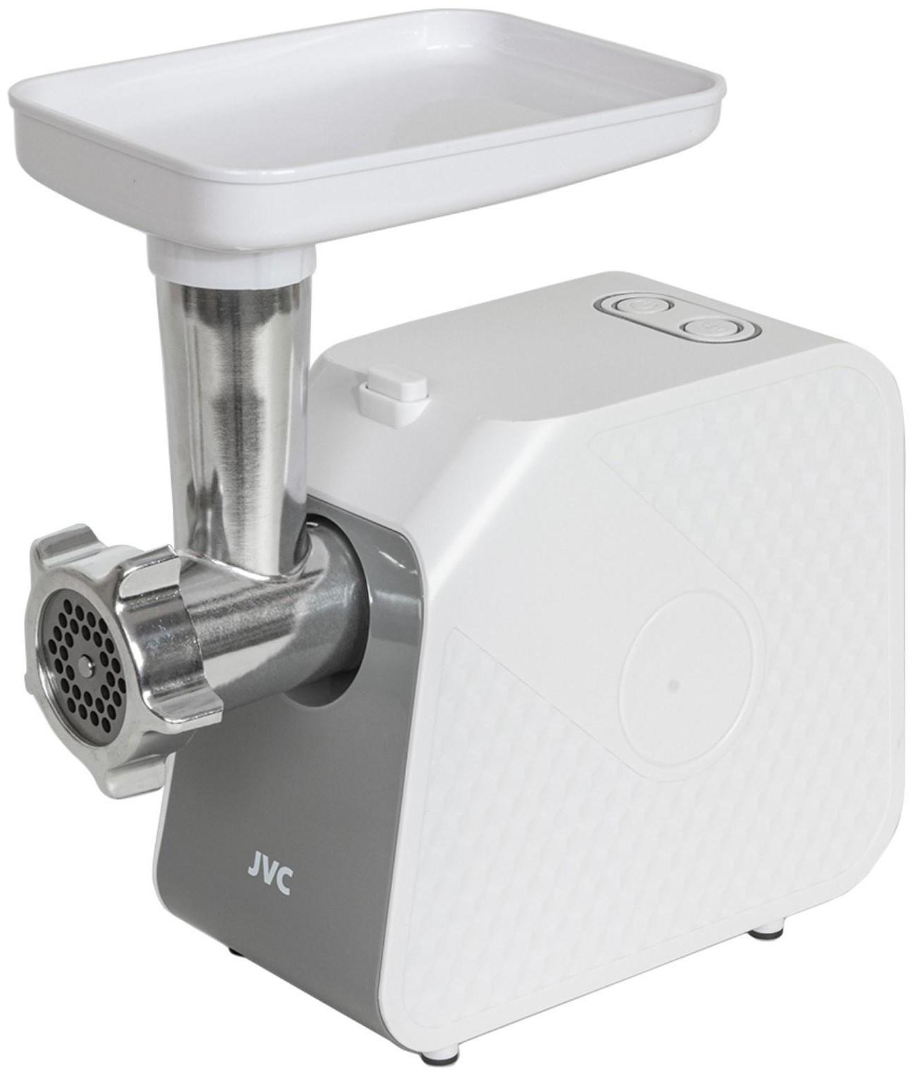 Мясорубка jvc JK-MG125, электрическая, 1800 Вт, реверс, 2 решётки, белая