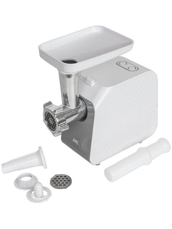 Мясорубка jvc JK-MG125, электрическая, 1800 Вт, реверс, 2 решётки, белая