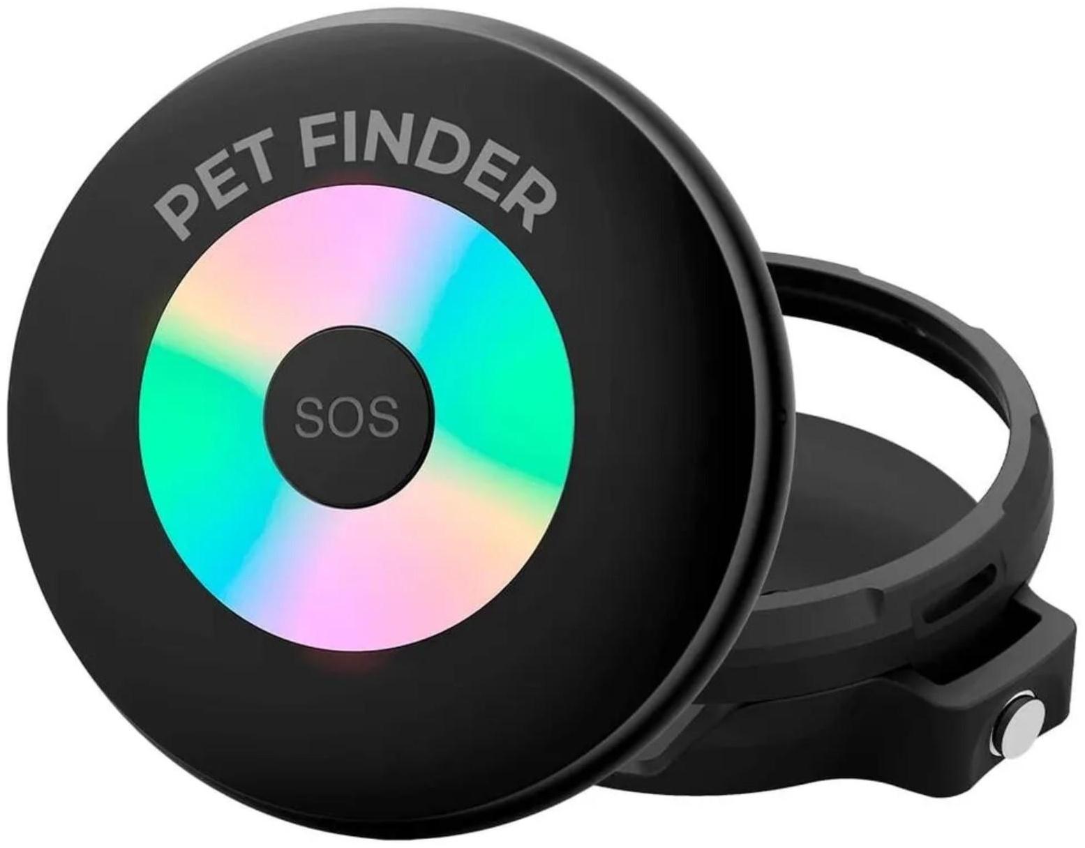 Трекер GPS для животных GEOZON Pet Finder, 600мАч, SOS, мониторинг, микрофон,IP67, подсветка