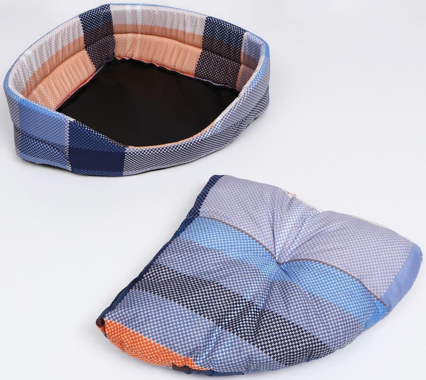 Лежак Угловой №1, 45 х 45 х 14 см, эконом