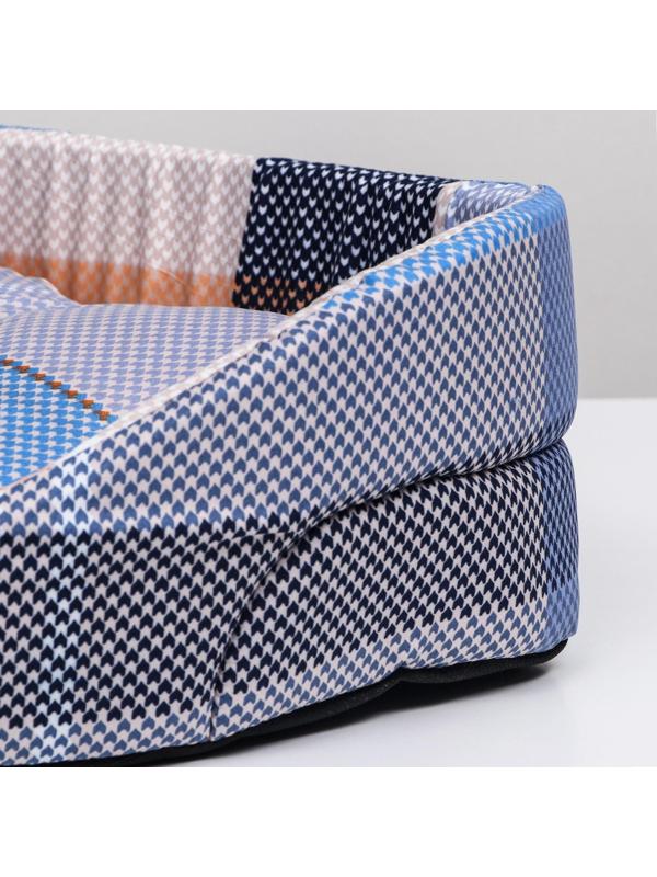 Лежак Угловой №1, 45 х 45 х 14 см, эконом