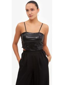 Топ женский, цвет чёрный, размер 42-44