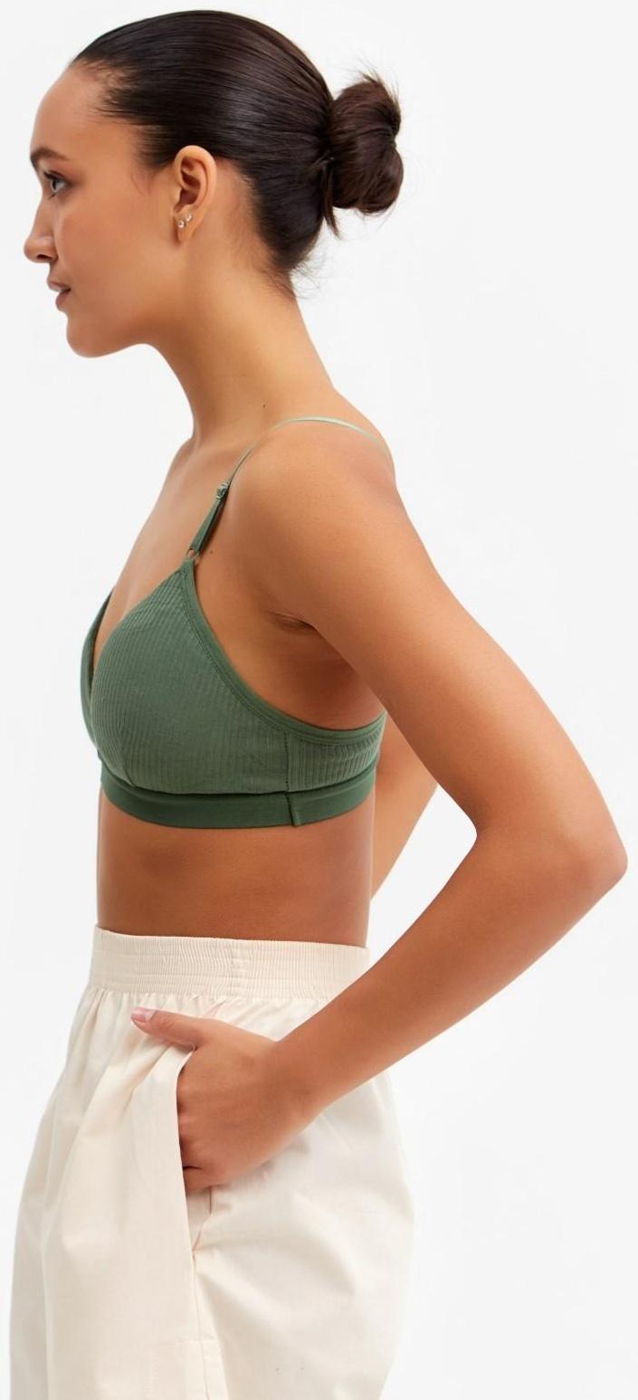 Топ женский, цвет зелёный, размер 42-44