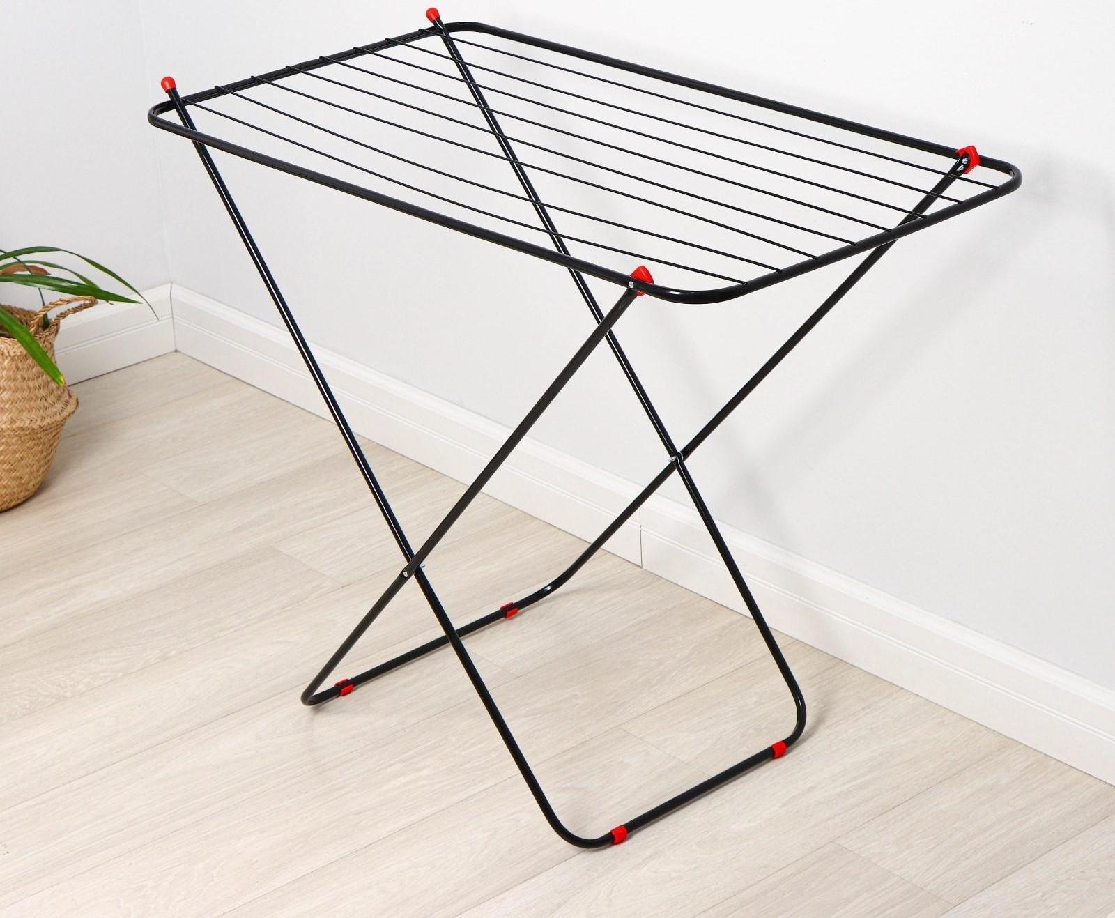 Сушилка для белья напольная Smarty Simple, 10 м, цвет чёрный