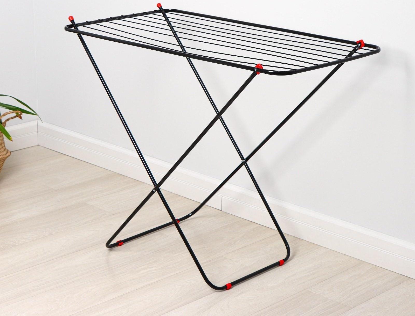 Сушилка для белья напольная Smarty Simple, 10 м, цвет чёрный