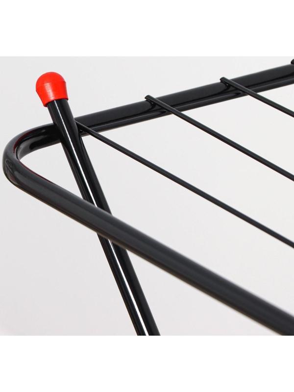 Сушилка для белья напольная Smarty Simple, 10 м, цвет чёрный