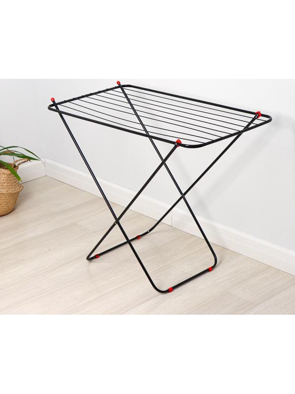 Сушилка для белья напольная Smarty Simple, 10 м, цвет чёрный