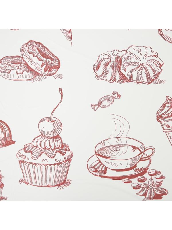 Скатерть без основы одноразовая двухсторонняя «Сладости», 110×180 см, рулон 3 шт