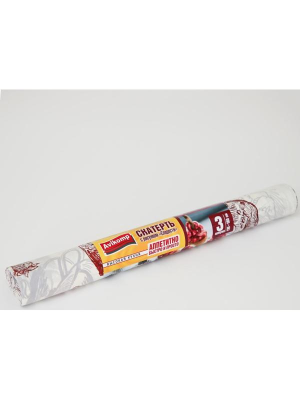 Скатерть без основы одноразовая двухсторонняя «Сладости», 110×180 см, рулон 3 шт