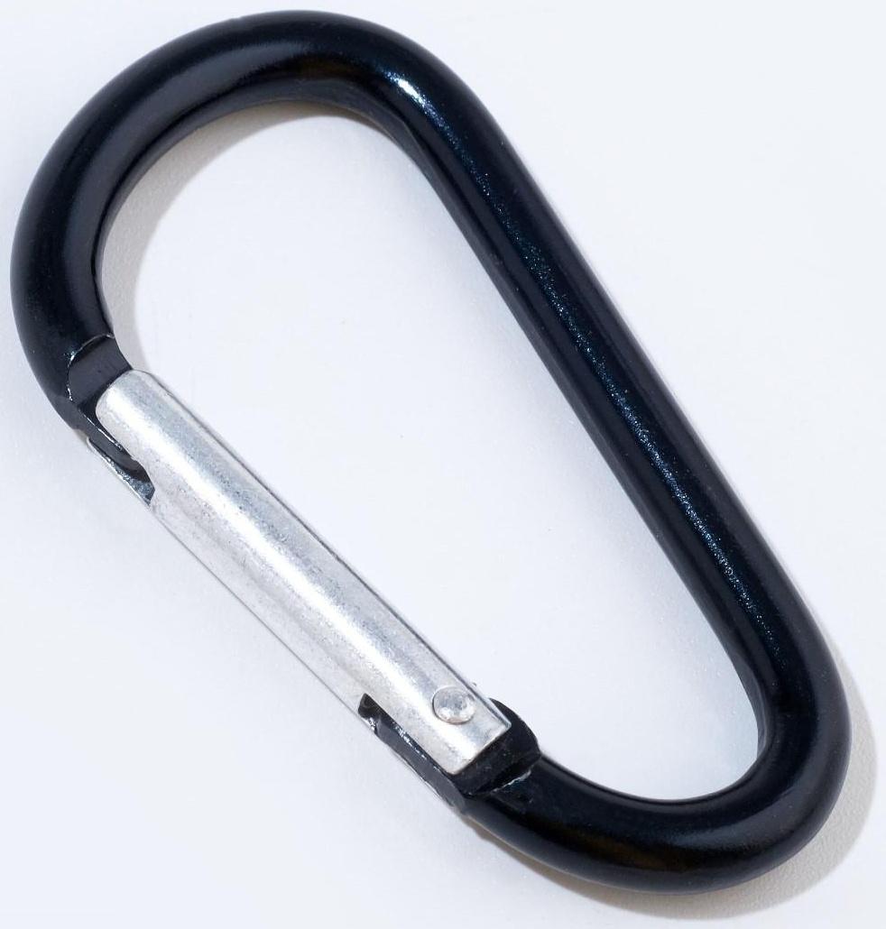 Карабин 6см, цвет черный