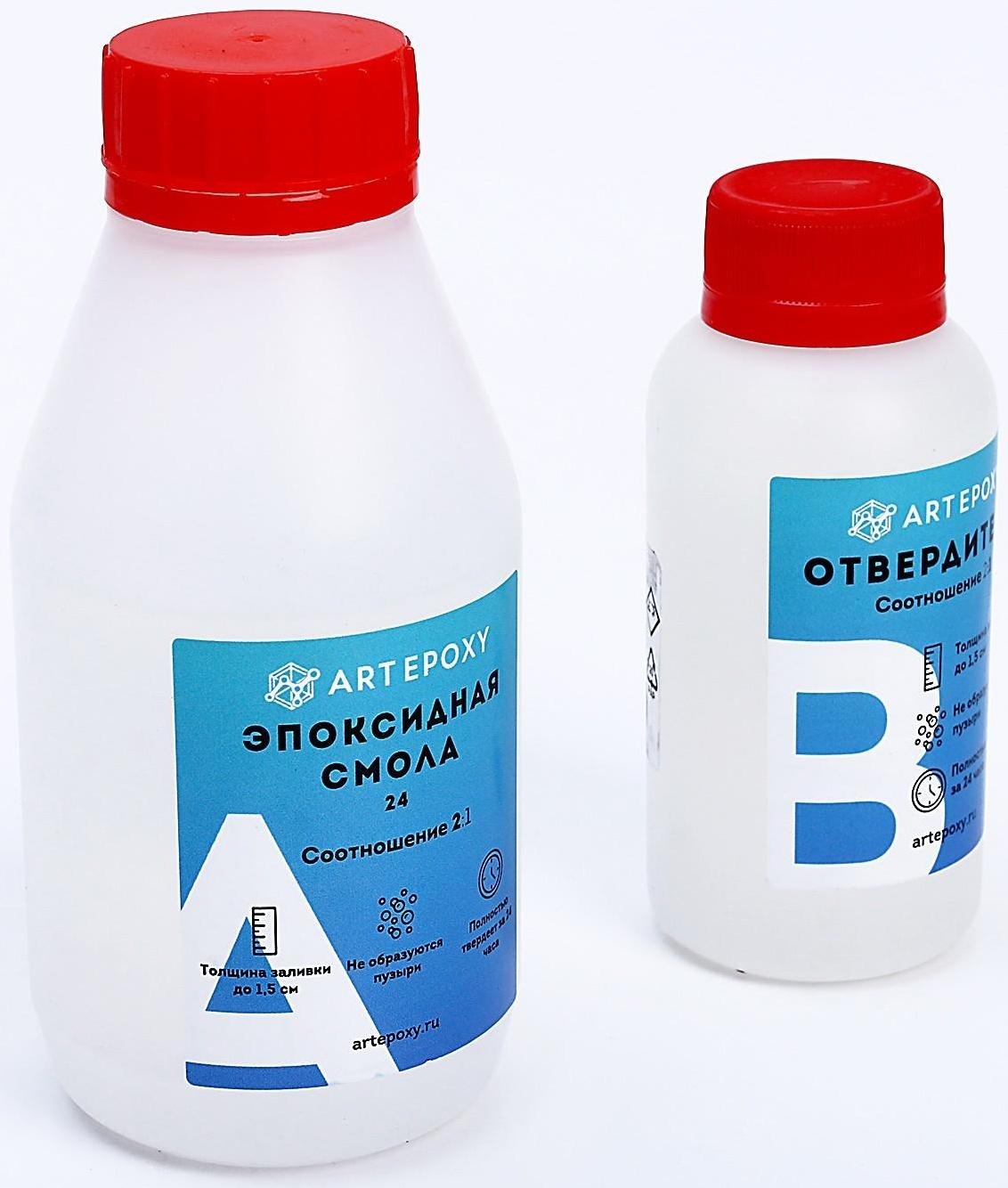 Эпоксидная смола для творчества ArtEpoxy Quick 24, 300 г