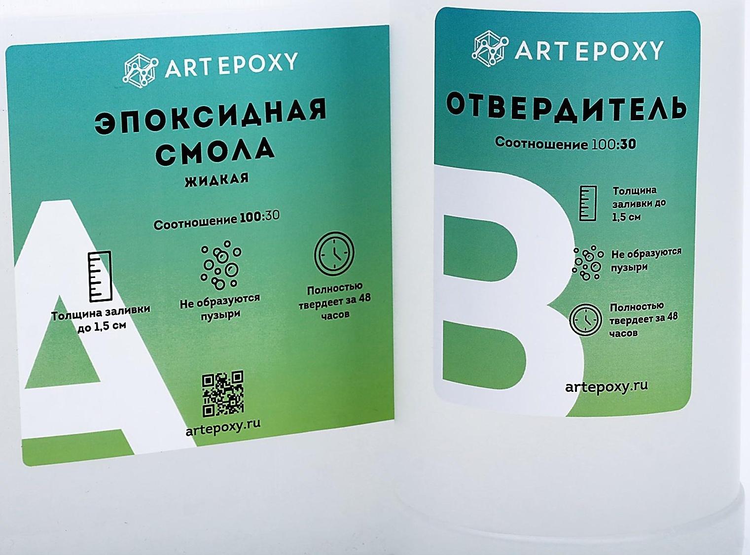 Эпоксидная смола для творчества ArtEpoxy Жидкая, 3 кг